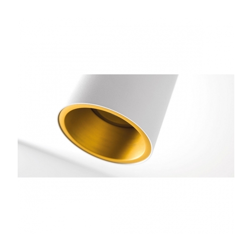 Lotis Tube Surface 85 1x GU10 White Structure - Gold Anodised i gruppen Spotlight / Takspot hos Ljusihem.se (10883089-SM)
