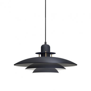 PRIMUS I Pendel Dark Denim / Brass, 43cm i gruppen Takbelysning / Taklampor hos Ljusihem.se (1213170-BD)