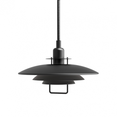PRIMUS II Pendel/Hiss, Black/Black, 43cm i gruppen Takbelysning / Taklampor hos Ljusihem.se (1214777-BD)