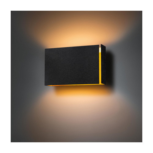 Split Wall Up/Down L 1x LED 2700K Trailing Edge DI Black Structure - Gold Anodised i gruppen Vggbelysning / Vgglampor hos Ljusihem.se (12604132-SM)