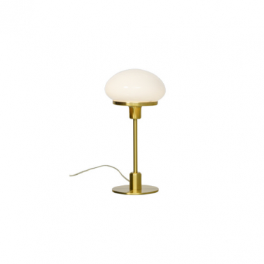 NEW AUGUST - Bordlampa Liten, Matt mssing/Vit i gruppen Bord-Golv / Bordslampor hos Ljusihem.se (18406-25-01-AN)