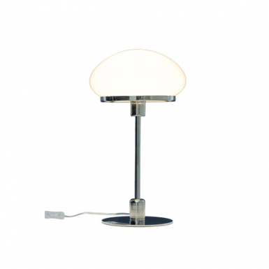 NEW AUGUST bordslampa stor, silver/vit i gruppen Bord-Golv / Bordslampor hos Ljusihem.se (18407-26-01-AN)