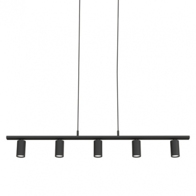 LUCY Linear Pendant-5, Flat Black, GU10 i gruppen Takbelysning / Taklampor hos Ljusihem.se (1888007-BD)