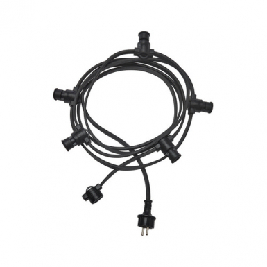 Ljusslinga 5xE14, Svart IP44, 4,2m i gruppen �vrigt / Tillbeh�r hos Ljusihem.se (1897143-PR)