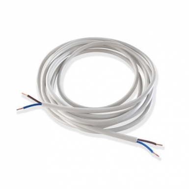 Kabel rund SKK2x0,75, Vit, 3m i gruppen �vrigt / Tillbeh�r hos Ljusihem.se (1905210-PR)