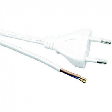 Sladdst�ll 2M, EU, Vit, Flat 2x0,75 i gruppen �vrigt / Tillbeh�r hos Ljusihem.se (1915210-PR)