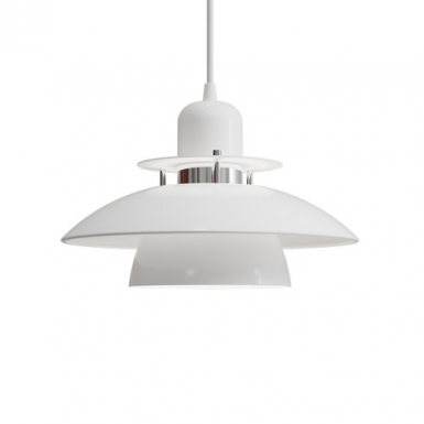 PRIMUS IV Pendant, Glossy White/Chrome, 28cm i gruppen Takbelysning / Taklampor hos Ljusihem.se (1950014-BD)