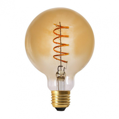 Elect Spiral LED Fil - Globe Gold 95mm i gruppen vrigt / Dekorationlampor hos Ljusihem.se (2189503-PR)