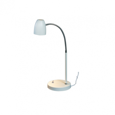 SANDNES Bordlampa, Vit/Krom i gruppen Bord-Golv / Skrivbordlampor hos Ljusihem.se (28034-01-AN)