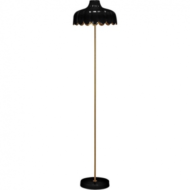 Wells golvlampa Svart/guld 150cm i gruppen Bord-Golv / Golvlampor hos Ljusihem.se (28315003-PR)