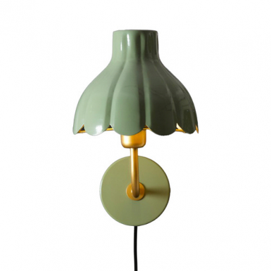 WELLS Vgglampa - Mossa/Guld - Diam 21cm i gruppen Vggbelysning / Vgglampor hos Ljusihem.se (2832177-PR)