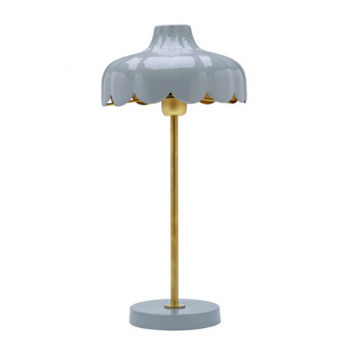 WELLS Bordlampa - Denim/Guld - Hjd 50cm i gruppen Bord-Golv / Bordslampor hos Ljusihem.se (2835082-PR)