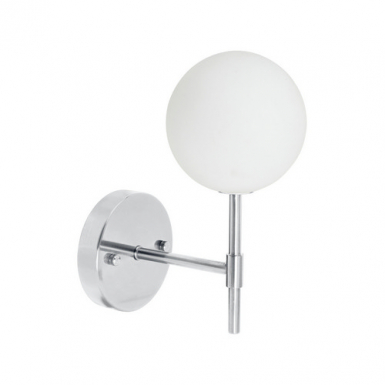 Sigma S v�gglampa, Krom Opal, 25cm i gruppen V�ggbelysning / V�gglampor hos Ljusihem.se (3402506-PR)