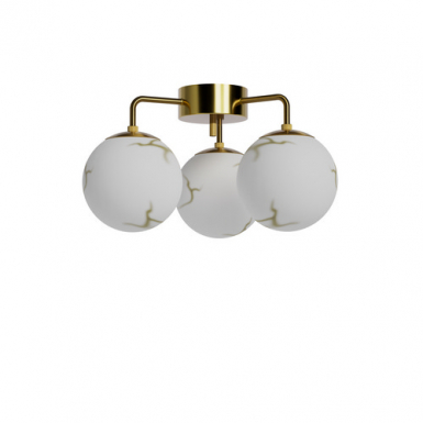 BELLAGIO Plafond 3-l�gig - M�ssing/Vit i gruppen Takbelysning / Plafonder hos Ljusihem.se (4202550-5000-RY)