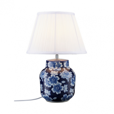 FANNY Bordlampa Bl/Vit - hjd 47cm i gruppen Bord-Golv / Bordslampor hos Ljusihem.se (4604717-PR)