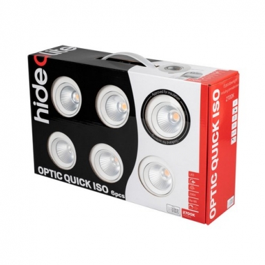 Optic Quick ISO 6-pack Vit 2700K i gruppen Spotlight / Infllda spot hos Ljusihem.se (7469840-HL)