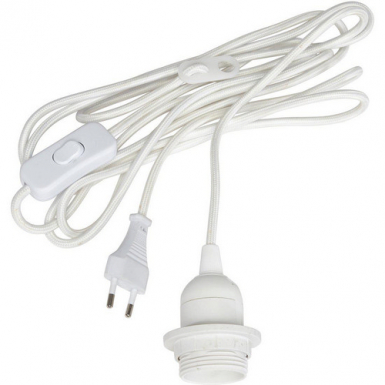 Sladdst�ll textil VI, med brytare E27 3,5m i gruppen �vrigt hos Ljusihem.se (E27-3501-PR)