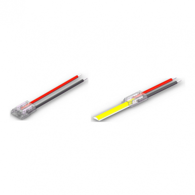 COB LED to cable connector, 15cm, 2PIN-8mm PCB i gruppen LED & profil / Tillbehör hos Ljusihem.se (LSS-CON-SC-2PIN-8MM-B-BL)