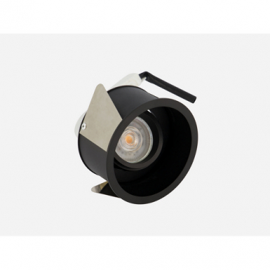 QOO.01 Inomhus GU10 Infllt Tak Svart i gruppen Spotlight / Infllda spot hos Ljusihem.se (QOO-01-GU10-S-BL)