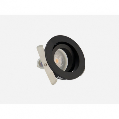 QUALE.003L GU10 Infllt Tak Svart i gruppen Spotlight / Infllda spot hos Ljusihem.se (QUALE-003L-GU10-S-BL)