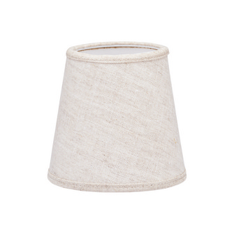 Queen Lampskärm, Lin Natur/vit 12cm