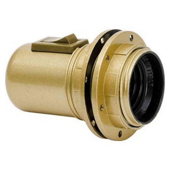 LAMPHLLARE E27 GULD GNGAD VIPPSTRMBR +2 ST SKRMRINGAR