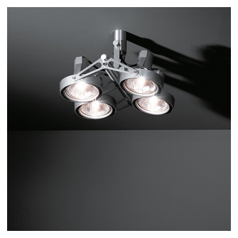 Nomad Surface Adjustable 4x PAR30 E27 Aluminium Matt