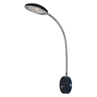 HERO vägglampa, svart/krom