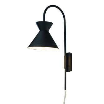 CONI vägglampa, svart