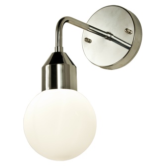 FLORENS vägglampa bad, krom/opal