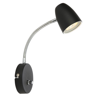 SANDNES vägglampa, svart