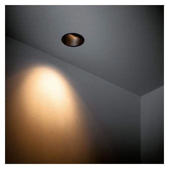 Lotis Round Asy Recessed 82 1x GU10 Black Matt