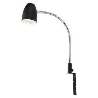 SANDNES sänglampa, svart/krom