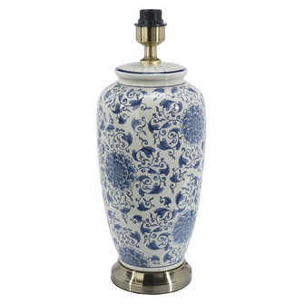 Li Jing Lampfot, Vit/Blå 49cm