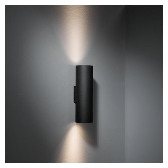 Lotis Tube Wall Up/Down 85 2x LED GU10 2700K LE Black Structure - Gold Anodised
