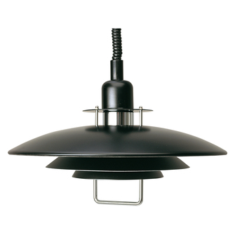 Primus II pendel D430 svart/krom E27