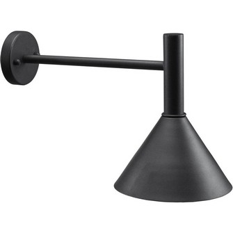 Tripp fasadlampa, 230V IP44 svart 50cm