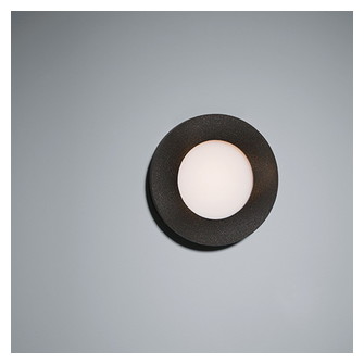 Doze Round Wall Recessed 80 1x LED 2700K Trailing Edge Black Structure