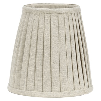 Cia Toppringskärm, Plissé Natur 20cm