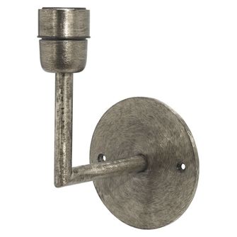Base Vägglampa, Beaten silver 13cm