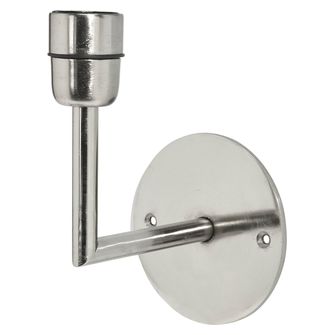 Base Vägglampa, Matt chrome 13cm