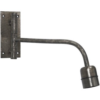 Base vägglampa, Beaten silver 34cm