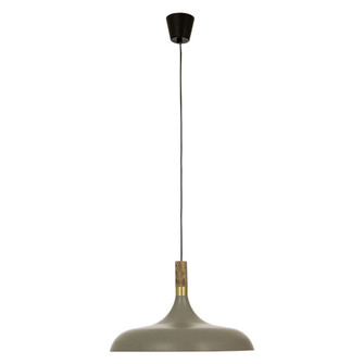 SENSE taklampa 42cm, grå/matt mässing