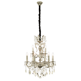 ALLINGTON takkrona 6+3-arm, silver