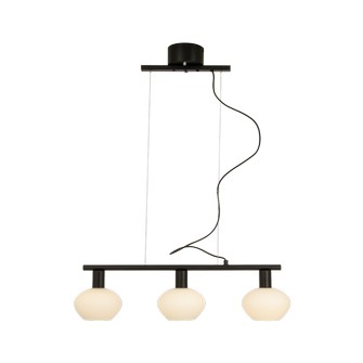 BELL taklampa 3:a rak, svart/vit