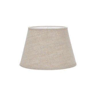Oval Lampskärm, Lin Natur 15cm