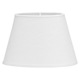 Oval Lampskärm, Classico Vit 20cm