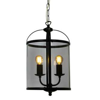 BUDGIE taklampa Ø23, svart/rök