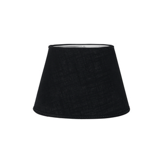 Oval Lampskrm, Classico Svart 25cm