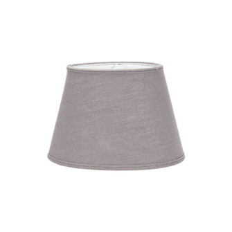 Oval Lampskärm, Lin Grå 25cm